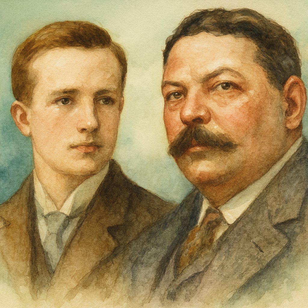 Portraits of Rudolf Eden and Sven Hybbinette