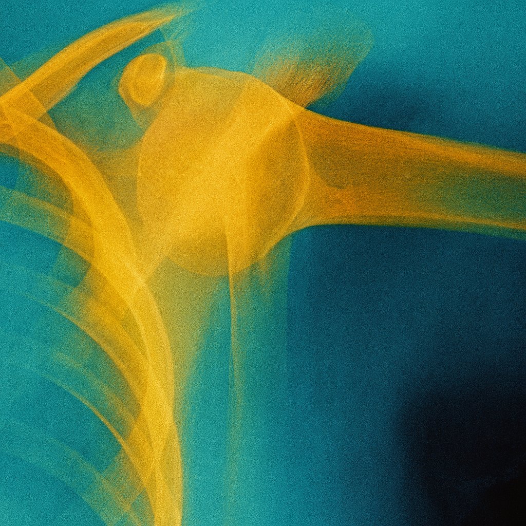 Historical shoulder radiograph related to recurrence after instability