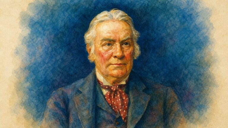 Watercolor portrait of Thomas Annandale
