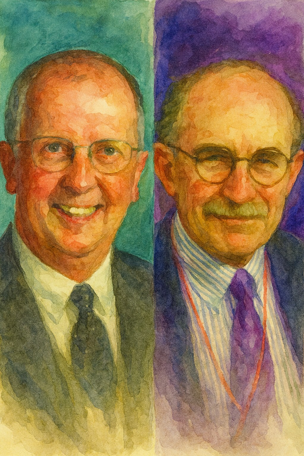 Portraits of Steven Arnoczky and Russell Warren